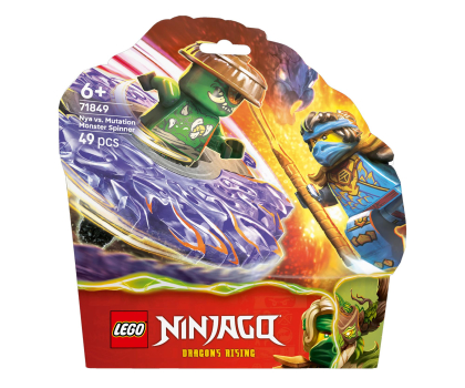 Klocki LEGO® LEGO NINJAGO 71849 Nya kontra zmutowany potwór na spinnerze